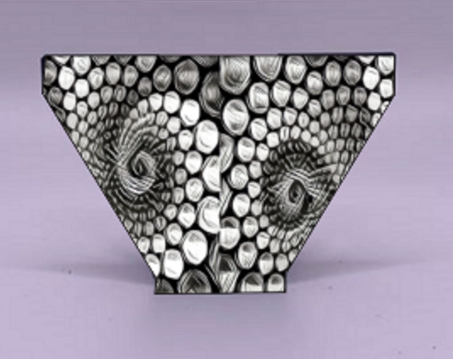 Silver Snake Necktie Knot