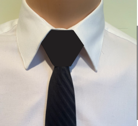 Black (unfinished} Necktie Knot