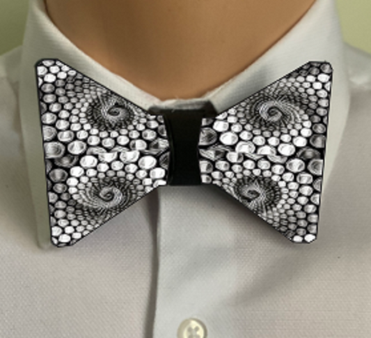 Silver Snake Bow Tie